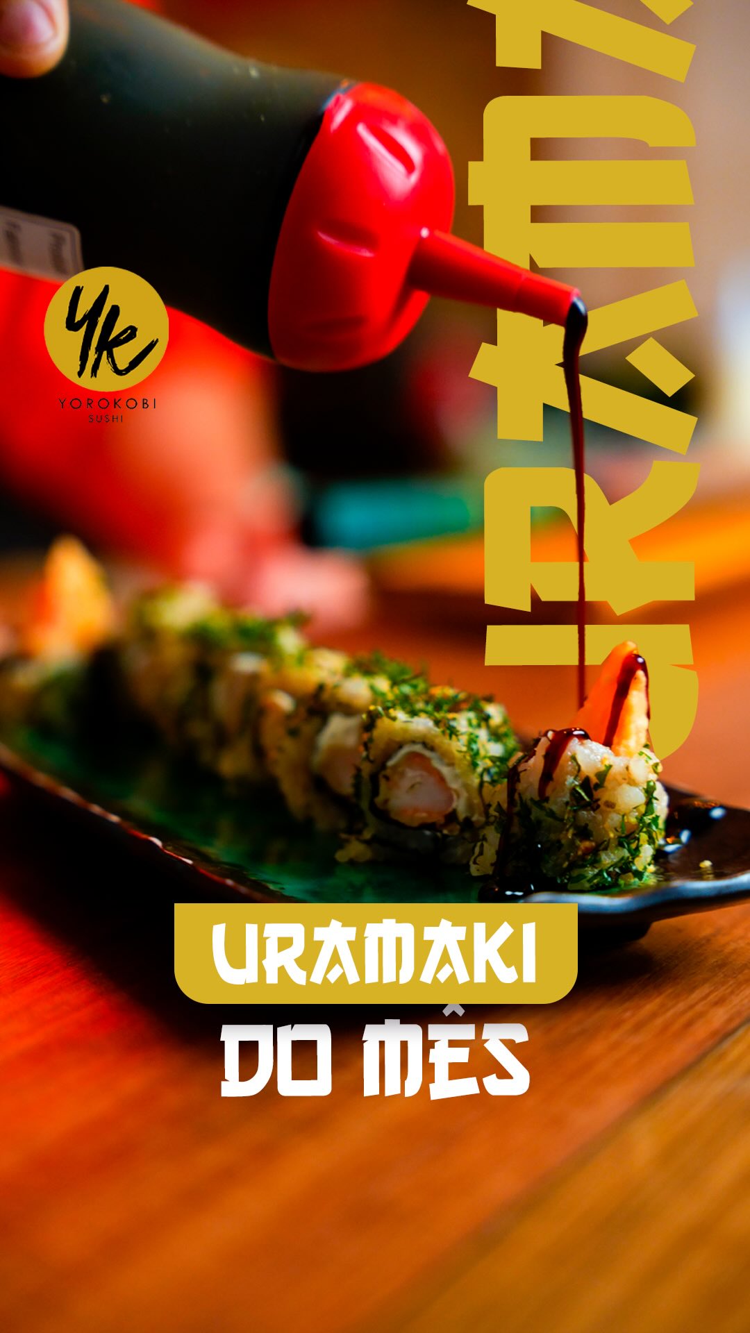 Crocância por fora, sabor em cada mordida. 🍤🍣

O nosso uramaki do mês, traz o irresistível camarão empanado combinado com ingredientes cuidadosamente selecionados para criar uma experiência equilibrada e cheia de sabor.

Uma edição especial, disponível por tempo limitado. Venha experimentar e descubra por que ele já é um dos favoritos do Yorokobi Sushi.

#YorokobiSushi #ebitenuramaki #UramakiDoMês #CamarãoEmpanado #Sushi SushiLovers